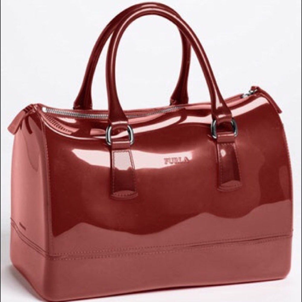 FURLA Dark red large Candy bag